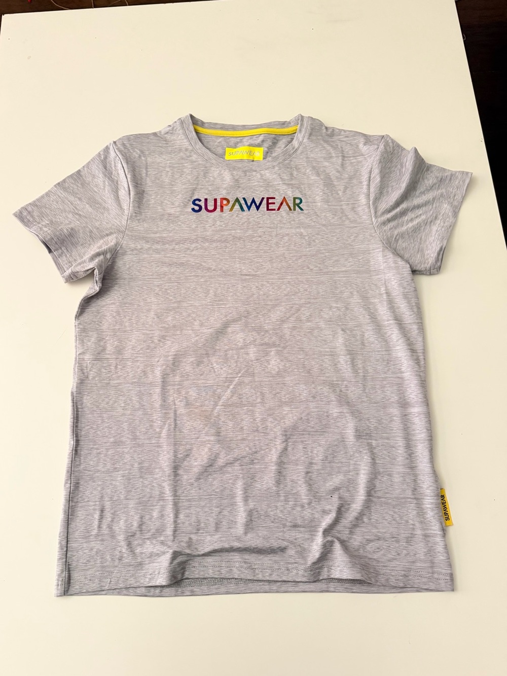 Men's Heather Gray Short Sleeve Logo Tee